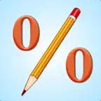 Easy Percentage Calculator - Compute Percent Number Free iOS Icon