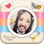 Funny Stickers - Perfect Photo Frame Editor Camera iOS Icon