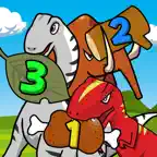 DinoMath Let's study numbers with dinosaurs iOS Icon