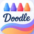 Doodle Coloring - draw & paint iOS Icon