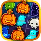 Cats & witches Halloween crush bubble game of zombies iOS Icon