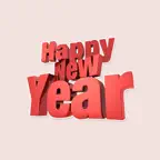 Happy New Year - Cool Stickers iOS Icon