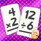 Multiplication and Division Math Flashcard Match Games for Kids in 2nd and 3rd Grade iOS Icon