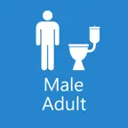 Toileting: Male iOS Icon