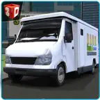 Bank Cash Van Simulator - Transport dollars in money truck simulation game iOS Icon