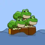 Frog Log - Some frogs just cant swim iOS Icon