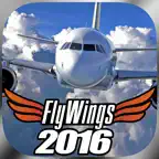 Flight Simulator FlyWings Online 2016 HD iOS Icon
