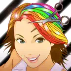 Hair Styles - Haircuts Color Makeover Salon Booth iOS Icon