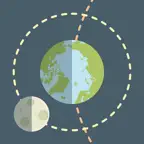 Moon phases assist iOS Icon