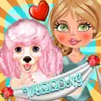 My Pets Wedding Salon Dressup - A virtual furry kitty & fluffy puppy marriage makeover game iOS Icon