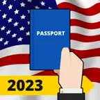 US Citizenship 2023 Test Prep iOS Icon