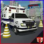 Ambulance Hospital Parking – Drive & park vehicle in this extreme driver simulator game iOS Icon