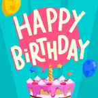 Happy Birthday Cards Maker . iOS Icon