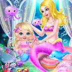 Mermaid Newborn Baby Care Nurse iOS Icon