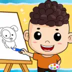 乐乐学画画-画画游戏涂鸦涂色画画板 iOS Icon