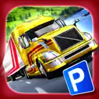 Trailer Truck Parking with Real City Traffic Car Driving Sim iOS Icon