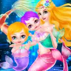 Mermaid Newborn Elas Twins Care iOS Icon