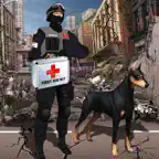 Earthquake Relief & Rescue Simulator : Play the rescue sniffer dog to Help earthquake victims. iOS Icon