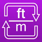 Feet to Meters and Meters to Feet length converter iOS Icon