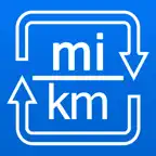 Meilen in Kilometer und Kilometer in Meilen iOS Icon