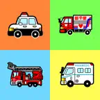 働く車がぐるぐる走る！ - ぐるぐるぶーぶー 【子供が喜ぶ知育アプリ】 iOS Icon