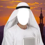Arab Man Photo Suit Montage iOS Icon