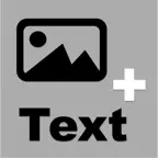 Photo & Text iOS Icon
