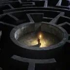 Dark Maze - brain challenging game iOS Icon