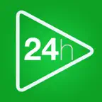 24h video - cập nhật qua video, clip tin tức, vui vẻ hay hàng ngày từ internet, TV iOS Icon