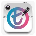 Typography - Text over image with creative font for quotes iOS Icon