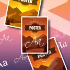 Poster Maker & Text over Photo iOS Icon