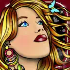 Adult Coloring Book in Color Therapy for Adults Icon