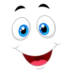 White Smiley Emoji Stickers iOS Icon