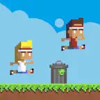 Retro Running Brothers iOS Icon