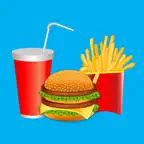 Fast Food Mc Burger Stickers iOS Icon