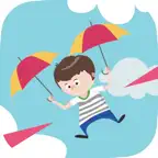 Umbrella Falling Hardest - Parachute in the sky iOS Icon
