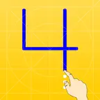 Trace Letters Level 4 Number iOS Icon