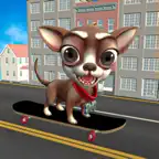 Skater dog traffic racing game iOS Icon