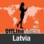 Latvia Offline Map and Travel Trip Guide Icon