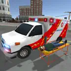Ambulance Games Driving Sim 3D iOS Icon