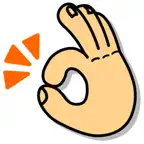 かわいい使えるスタンプ～ハンドサイン編～ iOS Icon