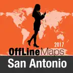 San Antonio Offline Map and Travel Trip Guide iOS Icon