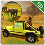 Wildlife Jeep Safari Simulator & Animal Hunter Sim iOS Icon
