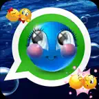 iSticker App. Send Stickers in iMessage Chat. iOS Icon