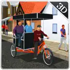 Tuk Tuk Bicycle Rickshaw Driver & Chingchi sim iOS Icon