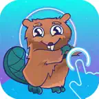 Space Beaver: Fast reaction game with gesture iOS Icon