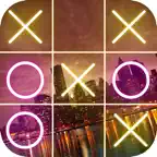 Tic Tac Toe Neon Game iOS Icon