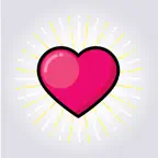 Pink Valentine Love Sticker iOS Icon