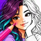 Adult Coloring Book: Colorjoy Icon