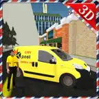 Postman Delivery Van Simulator & City Mail Truck iOS Icon
